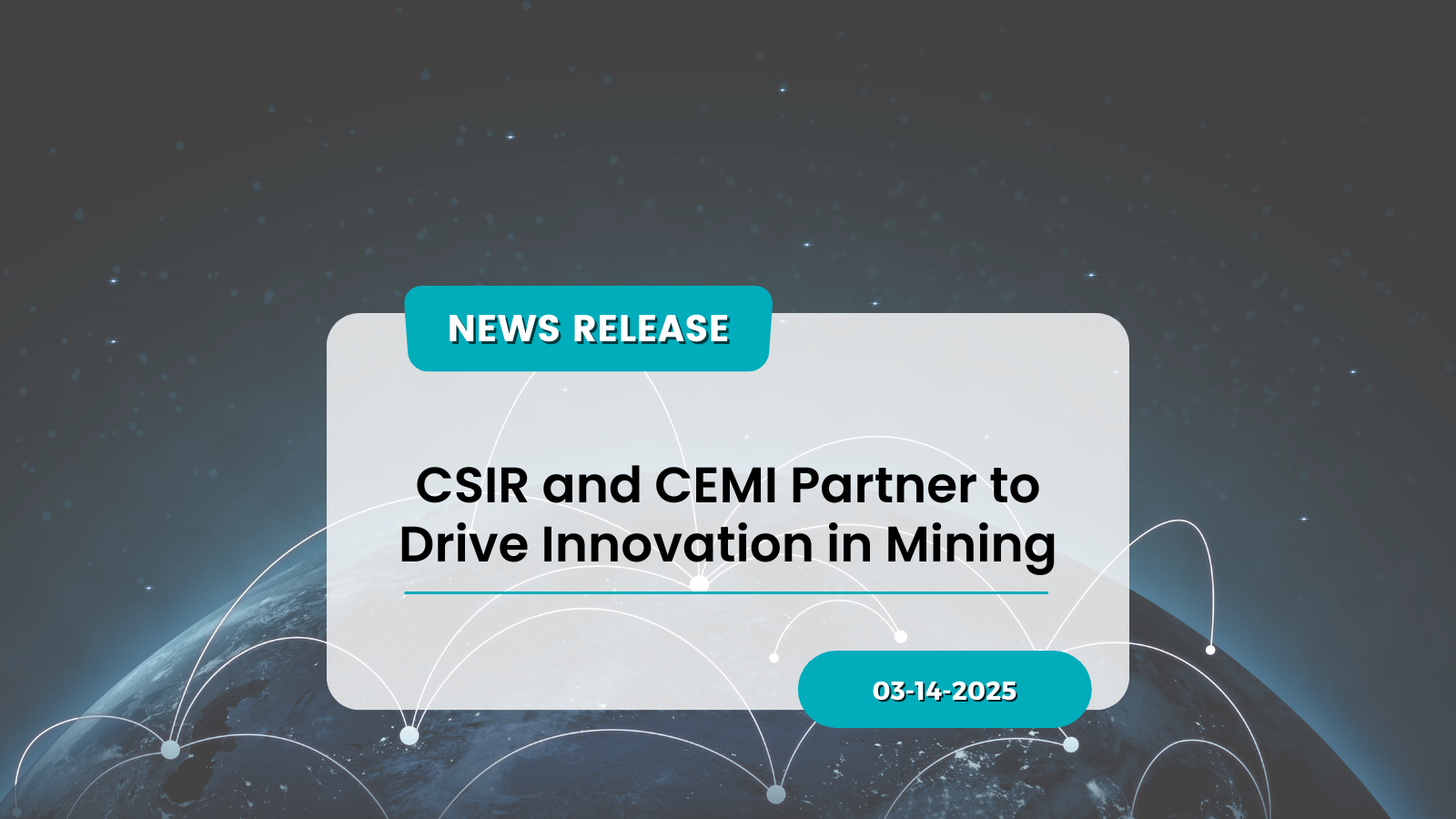 CSIR and CEMI Partner to Drive Innovation in Mining